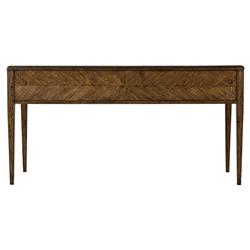 Ayra Mid Century Modern Dusk Brown Oak Wood Office Writing Desk|