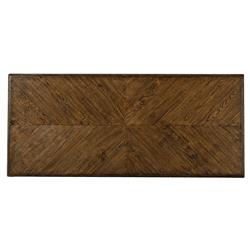 Ayra Mid Century Modern Dusk Brown Oak Wood Office Writing Desk|