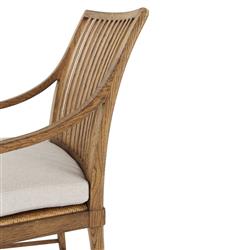 Ayra Grey Upholstered Dawn Brown Oak Windsor Dining Arm Chair|