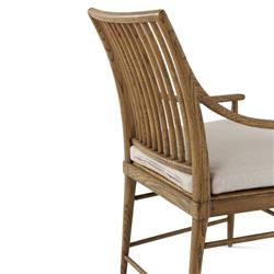 Ayra Grey Upholstered Dawn Brown Oak Windsor Dining Arm Chair|