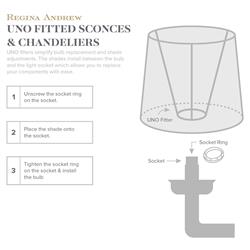 Ariel Natural Brass Steel Armed Wall Sconce|