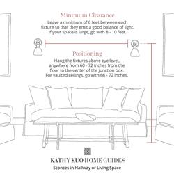 Ariel Natural Brass Steel Armed Wall Sconce|