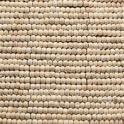 Scott Coastal Beach Off White Mango Wood Beads Iron Chain Single Pendant|