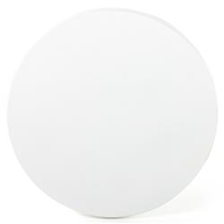 Bailey Industrial Loft White Aluminum Drum Outdoor Coffee Table|