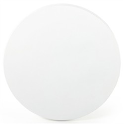 Bailey Industrial Loft White Aluminum Round Drum Outdoor End Table|