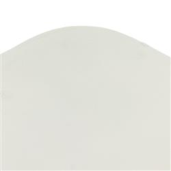 Bailey Industrial Loft White Aluminum Square Block Outdoor Drink Table|