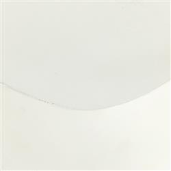 Bailey Industrial Loft White Aluminum Square Block Outdoor Drink Table|