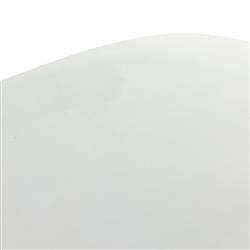 Bailey Industrial Loft White Aluminum Square Block Outdoor Coffee Table - Small|