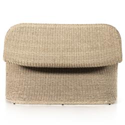 Ivanna Coastal Beach White Woven Wicker Outdoor Dining Bench|