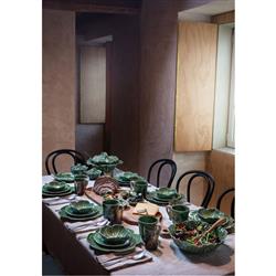 Cabbage French Country Green Earthenware Bowl|