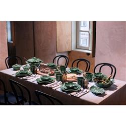 Cabbage French Country Green Earthenware Bowl|