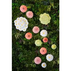 Maria Flor French Green Stoneware Fruit Plates - Set of 4|