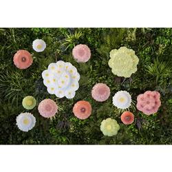 Maria Flor French Green Stoneware Fruit Plates - Set of 4|