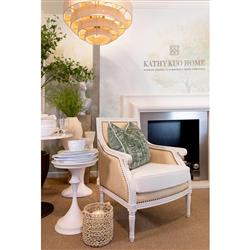 Palecek Everly Coastal Natural Oatmeal Wicker Black Metal Frame Outdoor Pendant|