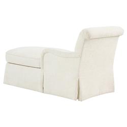 Leanne Modern Classic White Performance Slipcovered Chaise Lounge|