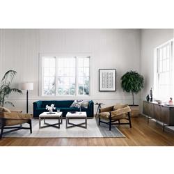 Brielle Modern Classic Brown Wool Striped Patterned Rug - 8'x10'|