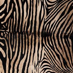 Julianne Rustic Lodge Zebra Print Fur Hide Rug - 5'x7'|