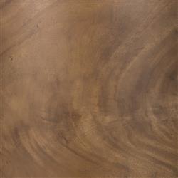 Khalil Rustic Lodge Dark Brown Wood Bronze iron Curved Sideboard|