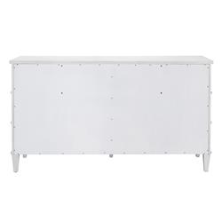 Marrie French Country White Oak 6 Drawer Double Dresser|