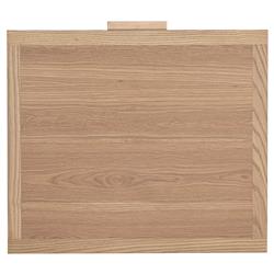 Ronaldo Coastal Beach Natural Pine Wood Woven Rattan 2 Drawer Office Cabinet|