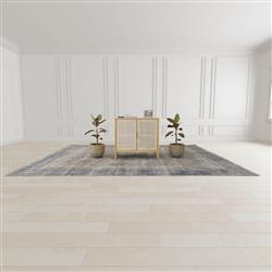 Ronaldo Coastal Beach Natural Pine Wood Woven Rattan 2 Door Sideboard|