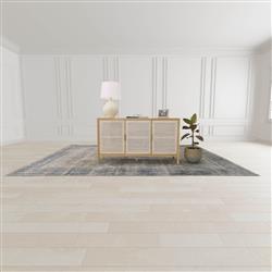 Ronaldo Coastal Beach Natural Oak Wood Woven Rattan 3 Door Sideboard|