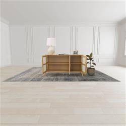 Ronaldo Coastal Beach Natural Oak Wood Woven Rattan 3 Door Sideboard|