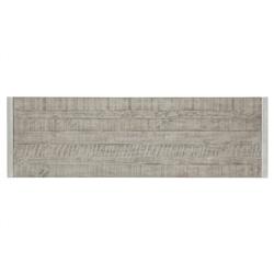 Chase Rustic Grey Pine Wood Silver Stainless Steel 2 Drawer Media Cabinet|