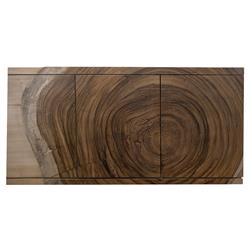 Colene Rustic Lodge Ochre Brown Wood Buffet Sideboard Wide (Over