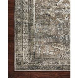 Layla Global Bazaar Grey Moss Patterned Rug - 3'6"x5'6"|
