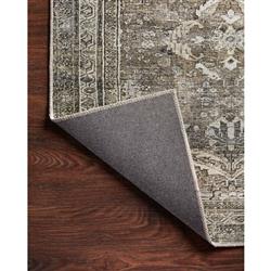 Layla Global Bazaar Grey Moss Patterned Rug - 3'6"x5'6"|
