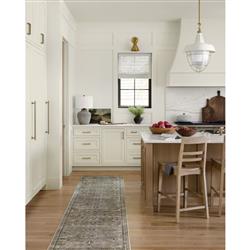 Layla Global Bazaar Grey Moss Patterned Rug - 3'6"x5'6"|