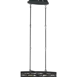 Sagg Coastal Beach Oyster Shell Wrought Iron Island Light|