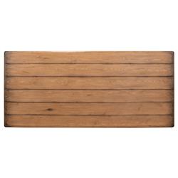 Ethan French Country Natural Reclaimed Pine Wood Rectangular Dining Table - 84"W|