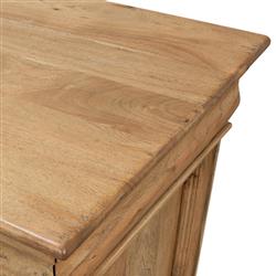 Cole Rustic Lodge Brown Walnut Wood 3 Door Buffet Sideboard|