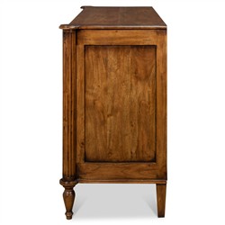 Mari French Country Brown Walnut Dresser|
