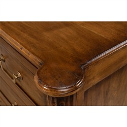 Mari French Country Brown Walnut Dresser|