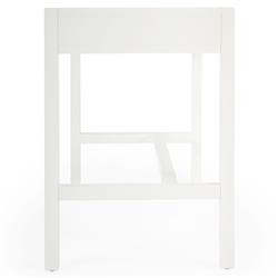 Allura Modern Classic White Wood Desk|