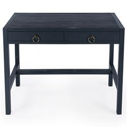 Allura Modern Classic Blue Wood Desk|