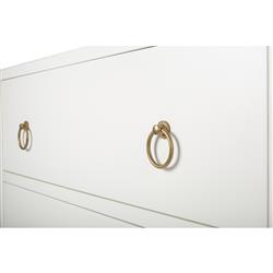 Allura Modern Classic White Wood Chest Dresser|