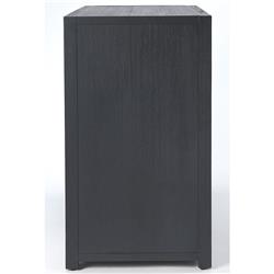 Allura Modern Classic Blue Wood Chest Dresser|