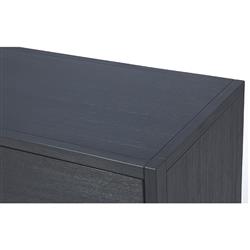 Allura Modern Classic Blue Wood Chest Dresser|