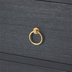 Allura Modern Classic Blue Wood Chest Dresser|