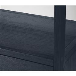 Allura Modern Classic Blue Wood Bookcase|