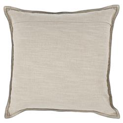 Selene Modern Classic Dark Blue Leather Throw Pillow - 22x22|