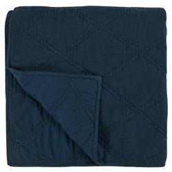 Casen Modern Classic Midnight Blue Linen Quilt - Queen|