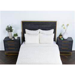 Beata Modern Classic White Velvet Quilt - Queen|