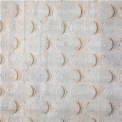 Harriet Mid Century White Wash Carved Mango Wood Gold Iron Base Media Cabinet - 82"W|