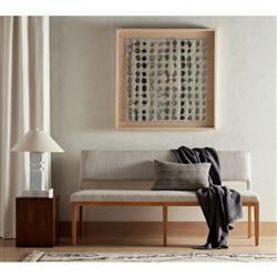 Scarlett Rustic Lodge Brown Reclaimed Wood Square Block End Table|