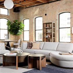 Brandon Rustic Lodge Black Iron Top Brown Oak Wood Round End Table|